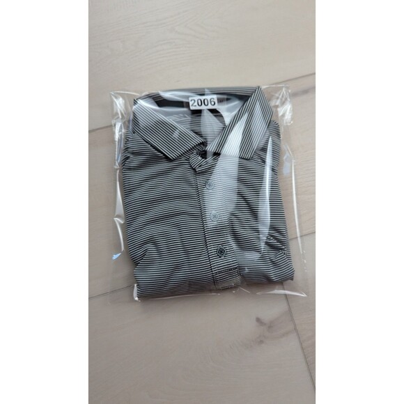 G/Fore Golf Polo Shirt Mens Medium Chileno Bay Striped Stretch Performance - Picture 7 of 8